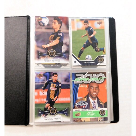 Philadelphia Union Soccer Team Card Binder MLS 15 Cards 3 Signed Collection - Picture 2 of 7